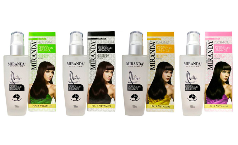 Miranda ミランダ ヘアビタミン モロッカンアルガンオイル主成分の洗い流さないヘアトリートメント プッシュボトル バリフェスタ Bali Festa