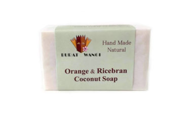 ブラットワンギ　バリ島から 無添加 石鹸　ココナッツ ソープ　オレンジ ＆ ライスブラン コメヌカ